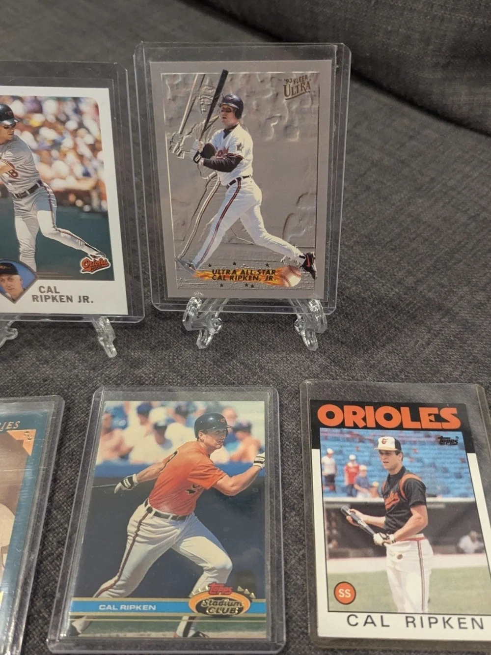 Cal Ripken Jr 10 Card Lot 1987 Topps Fleer Ultra Stadium Club Orioles HOF